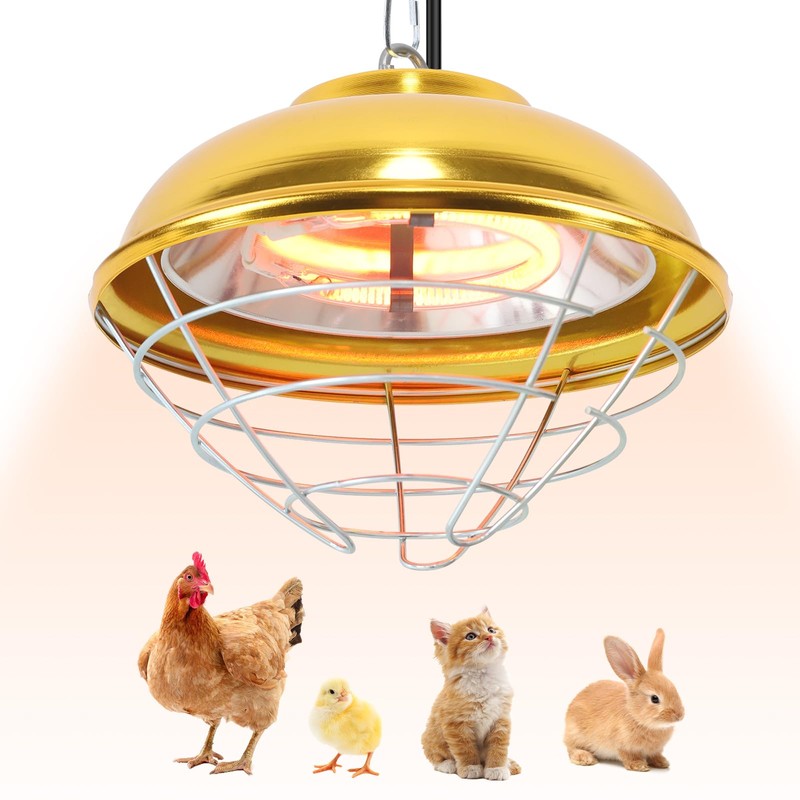 Roodike Hanging Chicken Coop Heater, 300W 2 Heating Levels Premium