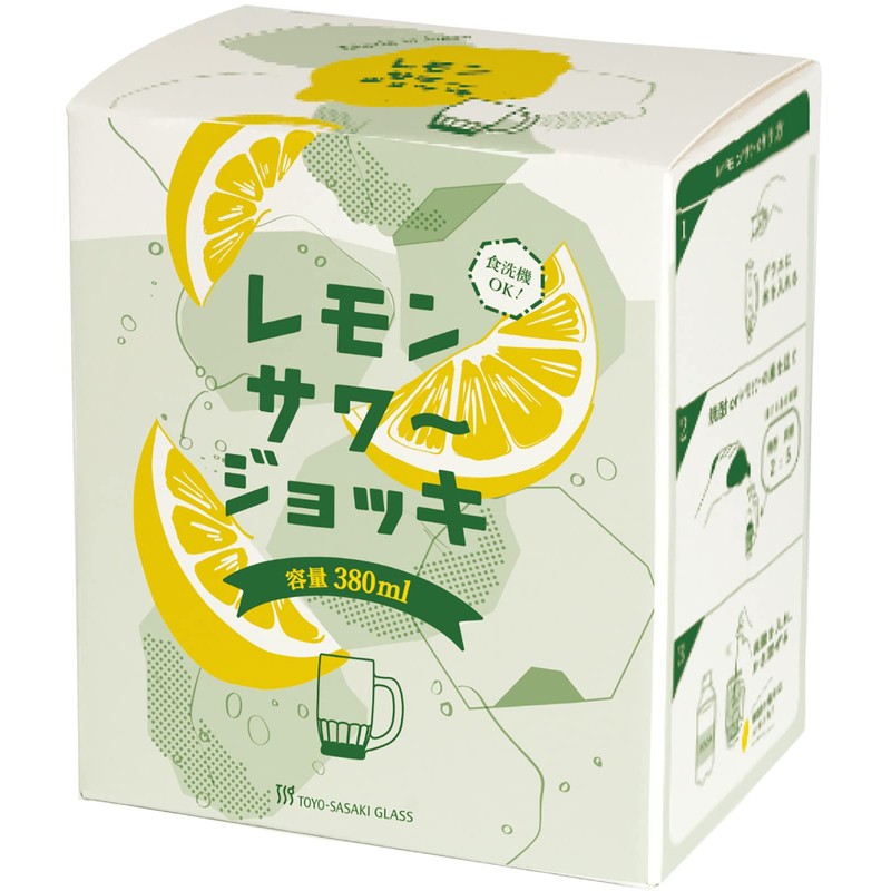 Toyo Sasaki P-00401-JAN-P Glass Lemon Sour Glass Father's Day Stein