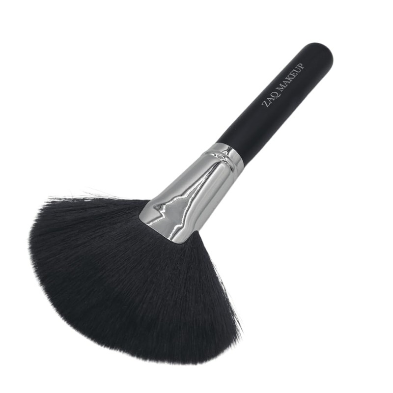 ZAQ Fluffy Large Fan Brush, Professional Highlighting Make Up Brush,