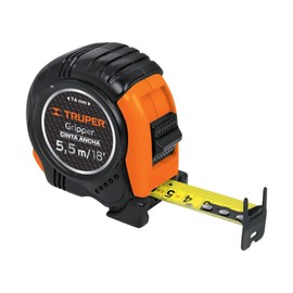 Truper FH-55M, Flexómetro Gripper, contra impacto, 5.5 m, cinta 25 mm