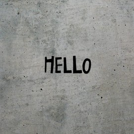 Transparent Decal Stickers of Hello (Black) Premium Waterproof Vinyl Decal Stickers for Laptop Phone Accessory Helmet Car Window Mug Tuber Cup Door Wall Decoration ANDSKUS0g7726BL