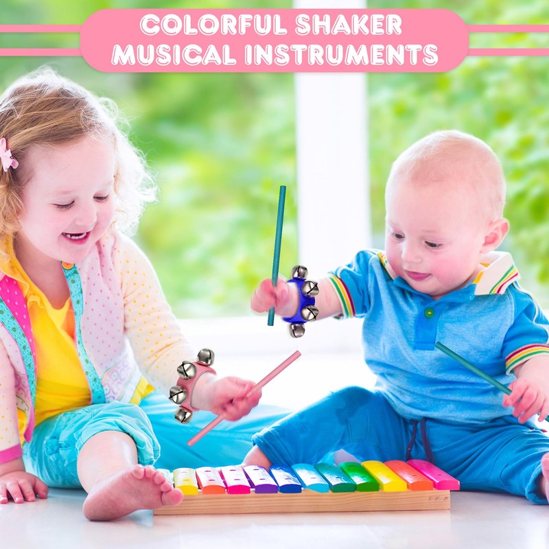 Gemscream 48 Pcs Shaker Musical Instruments, 12 Egg Shaker 12