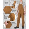 HISEA Mens Flex Canvas Bib Overalls, Men's Relaxed Fit Lightweight