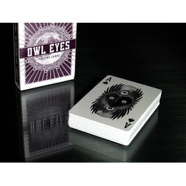 Owl Eyes Playing Cards Deck - Deep Scarlet