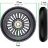 Suitcase Wheels Replacement Wheels 100 x 24 mm 8 mm