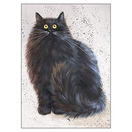 Herman – One of Our Glorious, Glossy Cat ‘Amber Eyes’ Funny Greeting Card Range by Kim Haskins