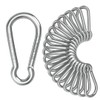 Der Traum Pack of 12 Stainless Steel Carabiner Hooks, 4