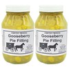 Amish Pie Filling - TWO 32 Oz Jars (Gooseberry)