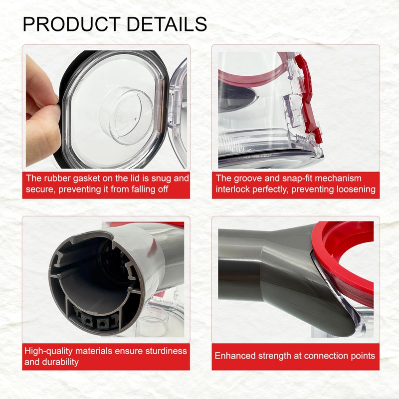 Dust Bin & Canister Replacement Parts for Dyson V7 V8