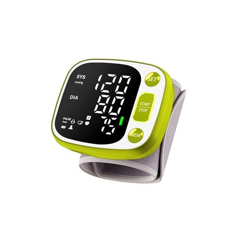 Blood Pressure Monitors for Home Use Rechargeable Wrist Digital BP