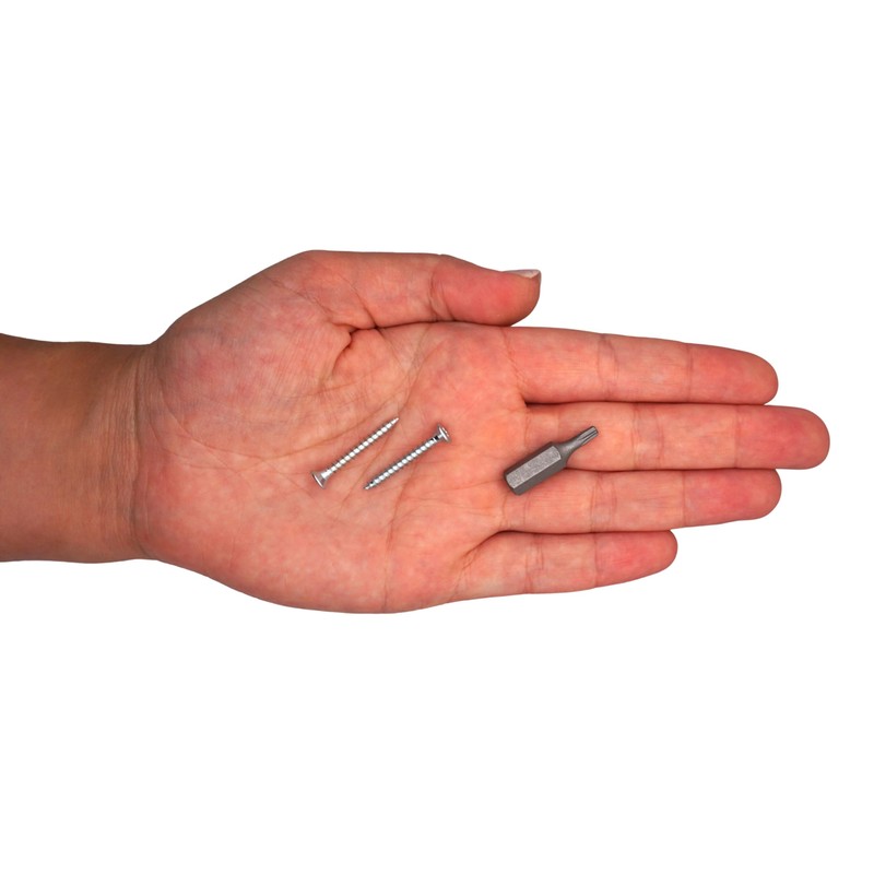 SKIR'CO (300 Pieces) Galvanised Steel Wood Screws 3.0 x 25mm