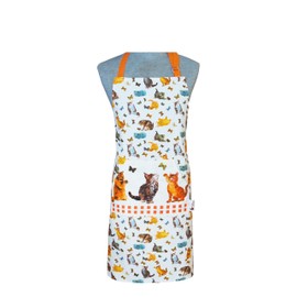 Sterling Sports® Mens Ladies Cotton Apron Cooking Chef Kitchen Baking BBQ Grill BAKEWARE Bar New Unisex (Cats with Butterfly)