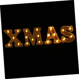 Operitacx 4 Stück LED Licht Buchstabenleuchte für Weihnachtsdeko und Festliche Anlässe für Romantische und Wohnraumgestaltung