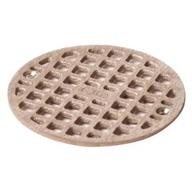 Floor Drain Grate, Round, 5-19/32 In Dia