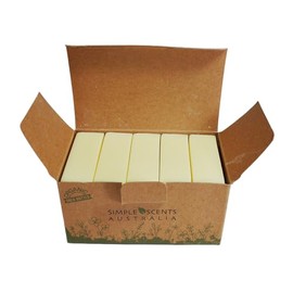 Simple Scents Australia Honeysuckle Scented Natural Soap Bars (5 Bars), 3.5oz Moisturizing French Triple Milled Soap Bars Enriched with Shea Butter - Pure Plant Oil Bath & Body