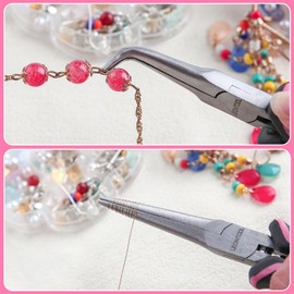 LEONTOOL Tapered Lead Pliers, Vent Type, Straight Type, Set of 2, Tip Lead Pliers (with Grooves), Tapered Pliers (No Groove), Tapered Pliers, Taper Pliers, Needle Remover Pliers, Mini Taper Pliers,