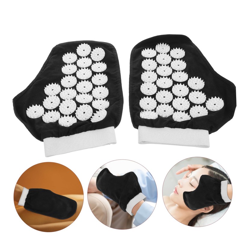 ORFOFE Acupressure Spike Gloves Hand Massager Gloves Yoga Mitts for