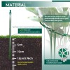 LKSSZS 12 Pack Garden Plant Support Stakes, Half Round Peony