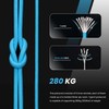 Abma Cord Paracord 620 lbs 4mm 9 Strands 100% Nylon