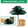 Knoweasy 45 Degree Lock Miter Router Bit Set with 1/4