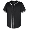babyhealthy Mens Blank Baseball Jersey Button Down Shirts Plain Hip