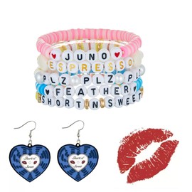 Axepet Sabrina Friendship Bracelet Sets for Women 𝐒𝐡𝐨𝐫𝐭 𝐧' 𝐒𝐰𝐞𝐞𝐭 Concert Earrings Sabrina Album Inspired Merch Costume Outfit Accessories for Fans