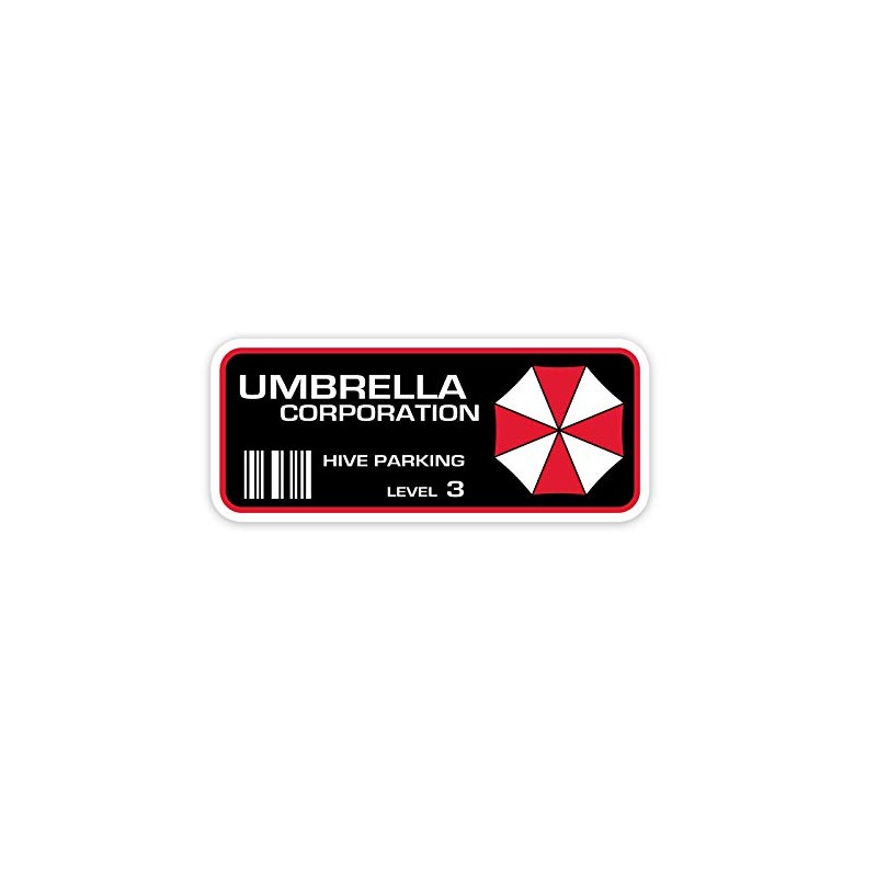 Vool Resident Evil Umbrella Corp. Parking Decal Vinyl Decal Bumper