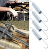 Briny River 4pcs 115x14x1.9mm Recliner Springs Galvanized Steel Dual Hook