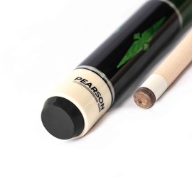 Pearson Cues Players Series Pool Cue Stick,18-21 oz, 58" Maple Wood Pool Cue with 5/16 x 18 Implex Joint, Tiger Everest Pro Tip, Low-Deflection Shaft Professional Billiard Cue,21oz, Green