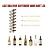 Metal Wine Rack Wall Mounted, Wall Wine Bottle Holder Display,
