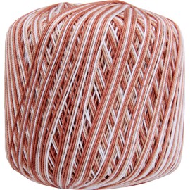 Threadart 100% Pure Cotton Multicolor Crochet Thread - Variegated Desert Sands - Size 10 - Color 52