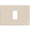 BTicino Fp Magic Plate 2 Seats, Resin, white, 503/1/R/F