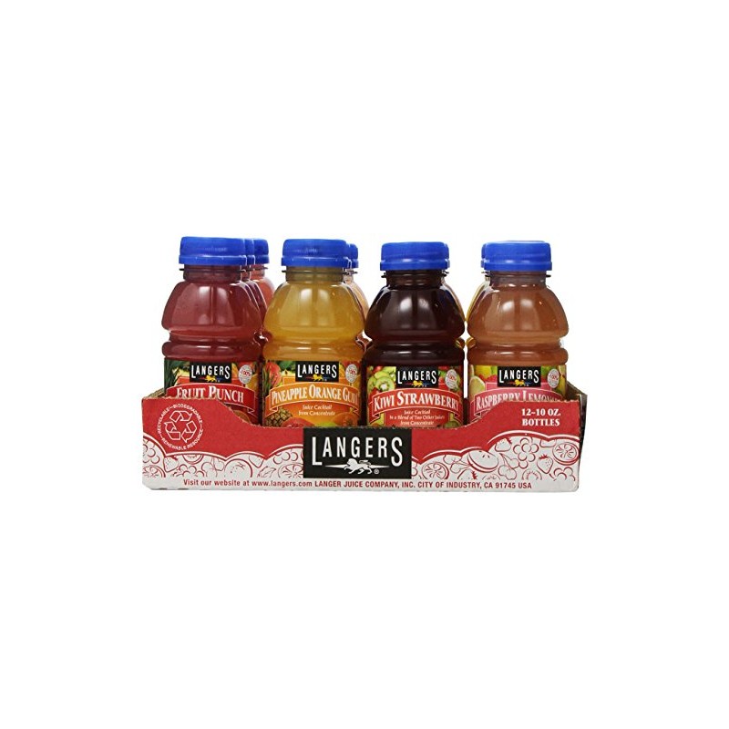 Langers Tropical Variety Pack,10 Fl Oz (Pack of 12)