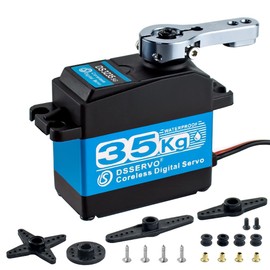 Hosyond DS3235 35kg Digital RC Servo High Torque All Metal Gear Coreless Motor Waterproof Servo Motors for RC Robot, Car, Truck (Control Angle 270°)