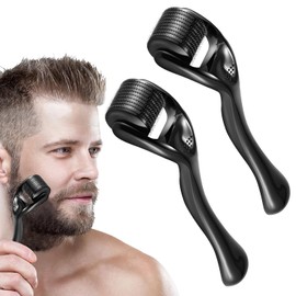 NUOWEI Dermaroller Facial 0,25 mm para herramientas Rodillo para Rostro Herramientas, estimular la regeneración del cabello, reducir la pigmentación y reducir las líneas finas del ojo (2 piezas)