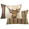 Evans Lichfield Hunter Stag Cushion Cover, Multi-Colour, 60 x 40