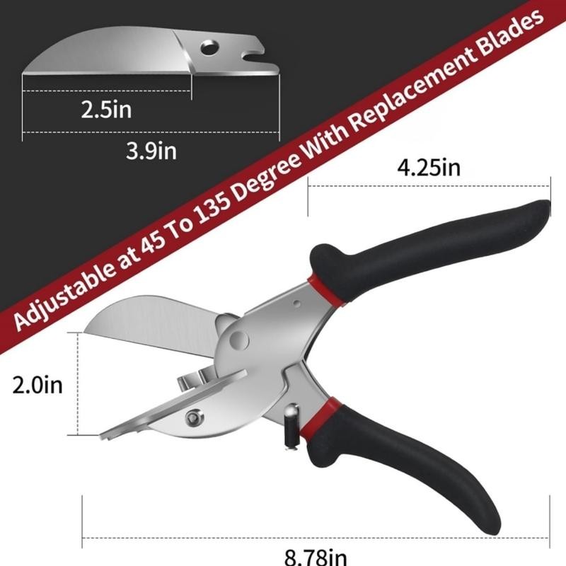 Multifunctional Trunking/Miter Shears,Multi Angle Miter Shear Cutter Hand Tools for