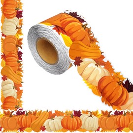69Feet Bulletin Board Borders,Fall Pumpkin Themed Bulletin Board Border Suitable for Classroom Decor Poster Boards Thanksgiving Wall Decor