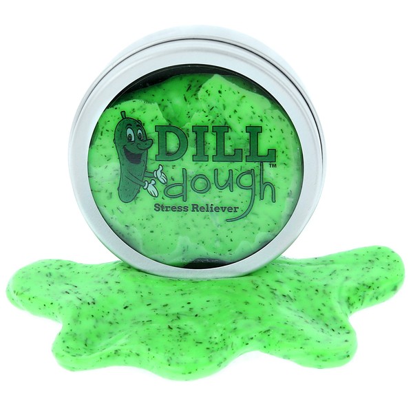 Gears Out Dill Dough Stress Reliever Putty – Stress Relief Toys for Girlfriends Funny Pickle Gifts Stocking Stuffers for Adults Stocking Stuffers for Women Dill Scented Stress Putty Weird