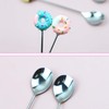 AUEAR, 4 Pack Stirring Spoons Cute Doughnut Coffee Spoon Stainless