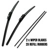 Fits Renault Megane 2006-2008 All Season Wiper Blades With Extra