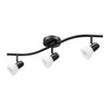 XiNBEi Lighting Track Lighting, 3 Light Modern Black Curved Kitchen
