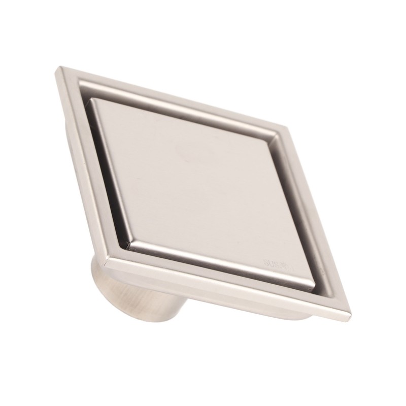 Home Stainless Steel Square Shape Antiodor Bathroom Floor Drain Waste