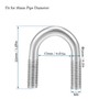 QUARKZMAN 0.67 Inch U-Bolts x 5 Pieces Round Stainless Steel