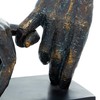 Deco 79 Polystone Hands Sculpture, 9" x 4" x 10",