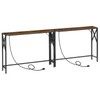MAHANCRIS MAHANCRIS 2 Pack Narrow Sofa Table with Charging Station,