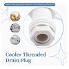 Tapón De Drenaje Roscado Con Tapa De Plástico Para Igloo
