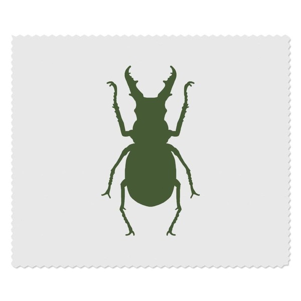 Azeeda 2 x 'Botanischer Grüner Käfer' Mikrofaser-Objektiv- / Brillenreinigungstücher (LC00027232)