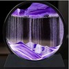 Flowing Sand Art Decor for Desks – Rotating Hourglass Landscape