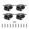 Heavy Duty Casters Set of Plate Casters 4 Low Profile
